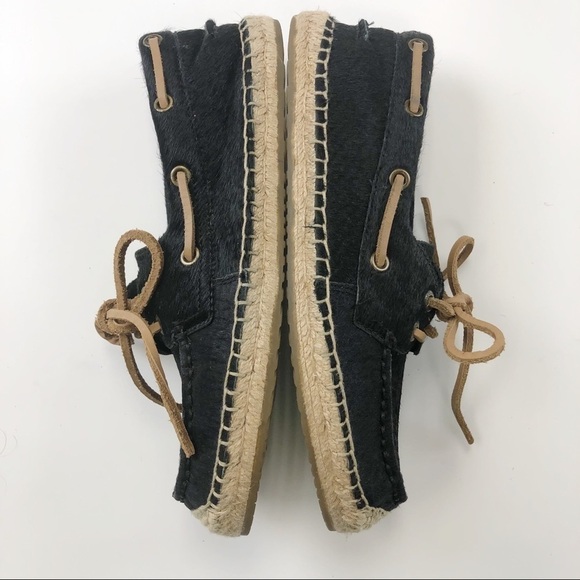 Ugg loafer black calf espadrille Size 7 - Picture 6 of 10